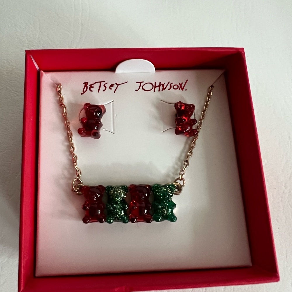 Betsey Johnson Festive Gummy Bear Set